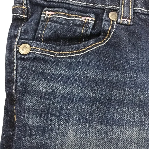 Jumping Beans Girl’s 4T Dark Blue Distressed Denim Jeans. - Picture 8 of 10